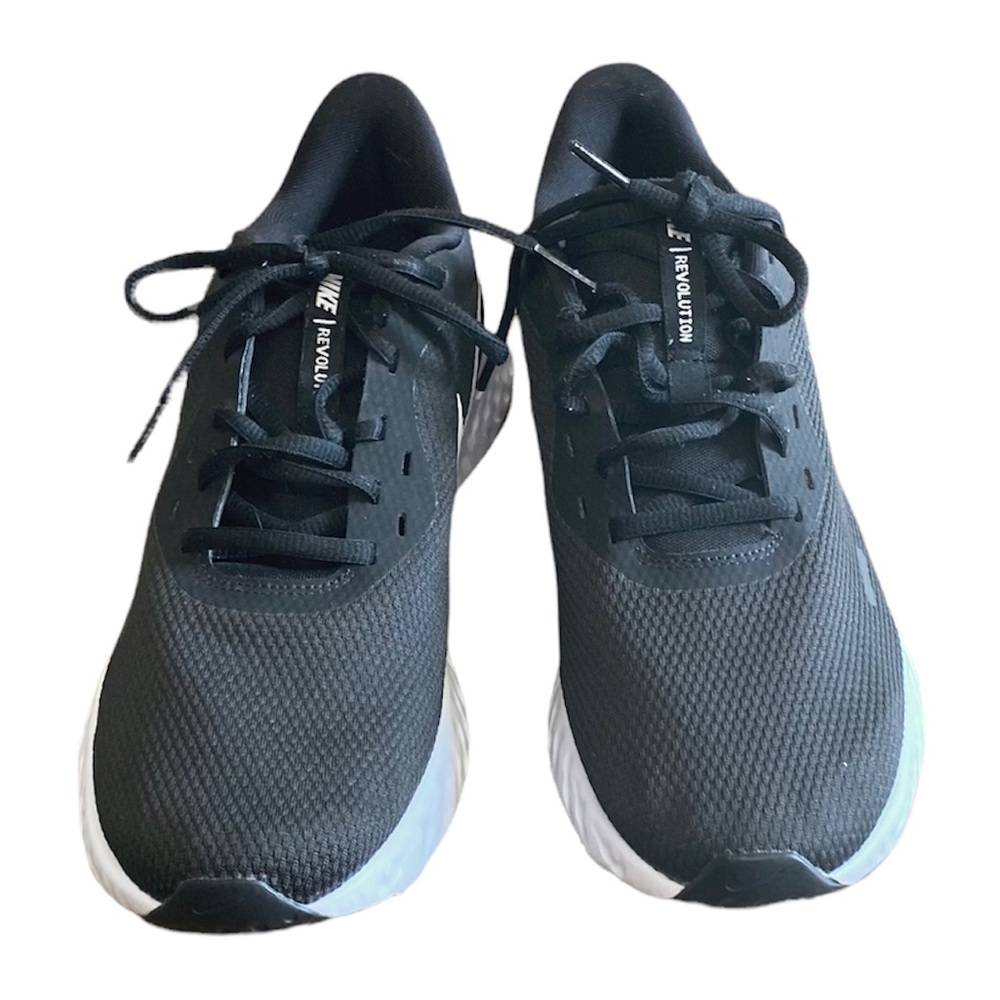 Nike Revolution Black Running Shoes Size 10 Women or 8.5 Men